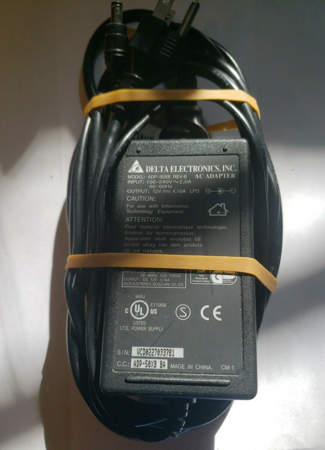 *Brand NEW*12V 4.16A AC Adapter Delta Electronics ADP-50XB Rev:B Power Supply